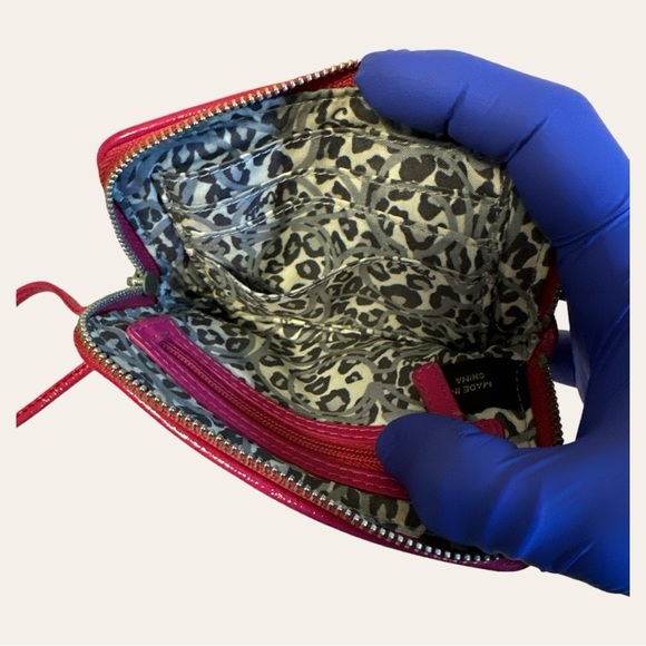 COACH Poppy Wristlet in Dark Fuchsia - Picture 5 of 6